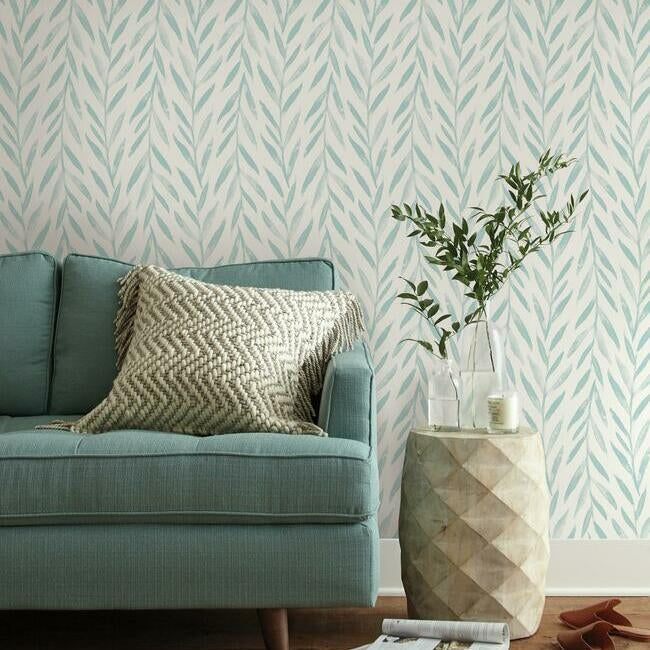 Magnolia Home Willow Wallpaper - Mariner Blue