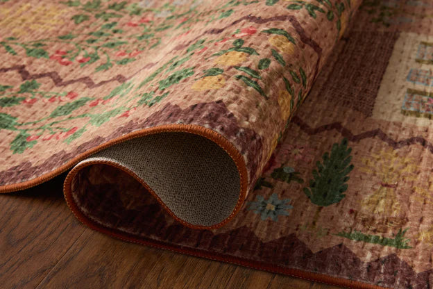 Rifle Paper Co x Loloi Orchard Country Farm Washable Rug - Mauve