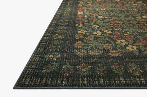 Rifle Paper Co x Loloi Orchard Charlotte Washable Rug - Forest
