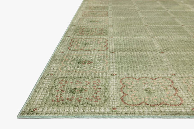 Rifle Paper Co x Loloi Orchard Lottie Washable Rug - Green
