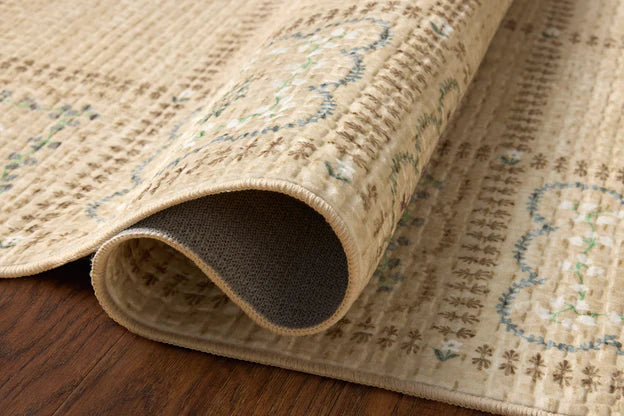 Rifle Paper Co x Loloi Orchard Lottie Washable Rug - Natural