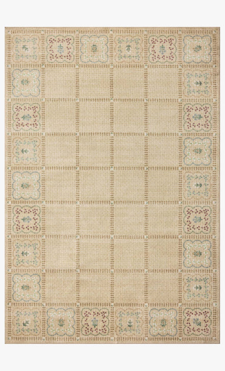 Rifle Paper Co x Loloi Orchard Lottie Washable Rug - Natural