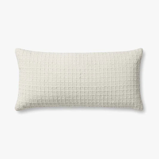 Jean Stoffer x Loloi Lumbar Pillow Ivory (Set of 2)