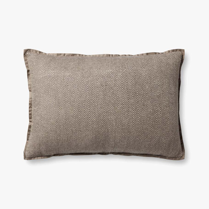 Jean Stoffer x Loloi Flange Pillow Dark Tauoe (Set of 2)