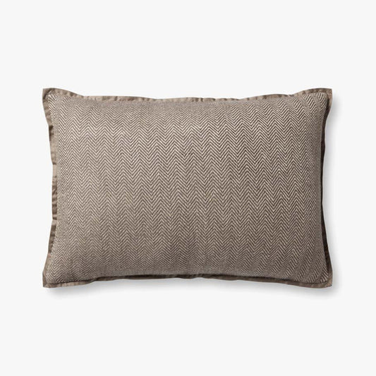 Jean Stoffer x Loloi Flange Pillow Dark Tauoe (Set of 2)