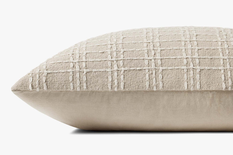 Jean Stoffer x Loloi Pillow Beige / Ivory (Set of 2)
