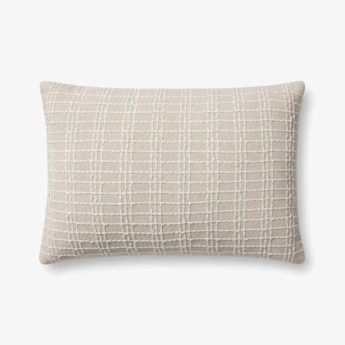 Jean Stoffer x Loloi Pillow Beige / Ivory (Set of 2)