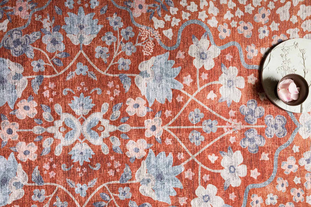 Rifle Paper Co x Loloi Palais Rug - Meadow Crimson