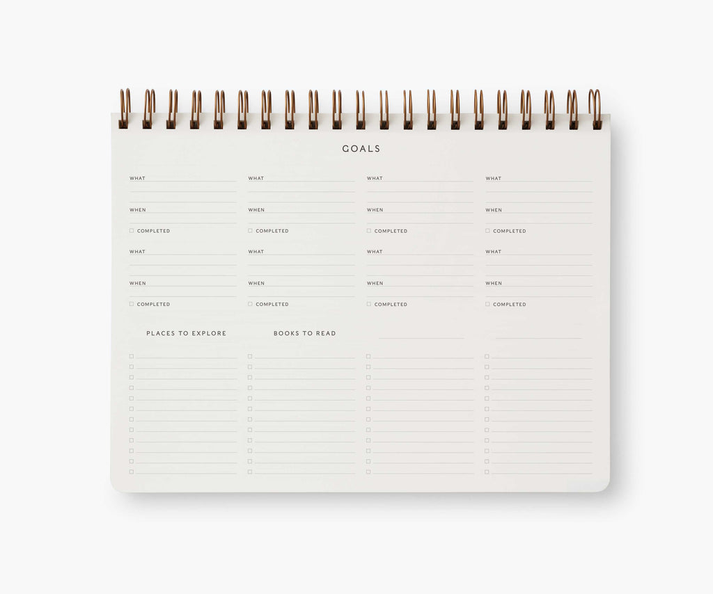 Rifle Paper Co 2025 12-Month Top Spiral Planner - Blossom