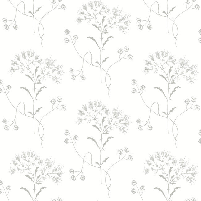 Magnolia Home Wildflower Peel & Stick Wallpaper - Gray