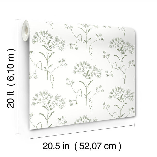 Magnolia Home Wildflower Peel & Stick Wallpaper - Green