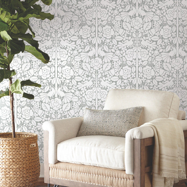 Magnolia Home Fairy Tales Peel & Stick Wallpaper - Gray