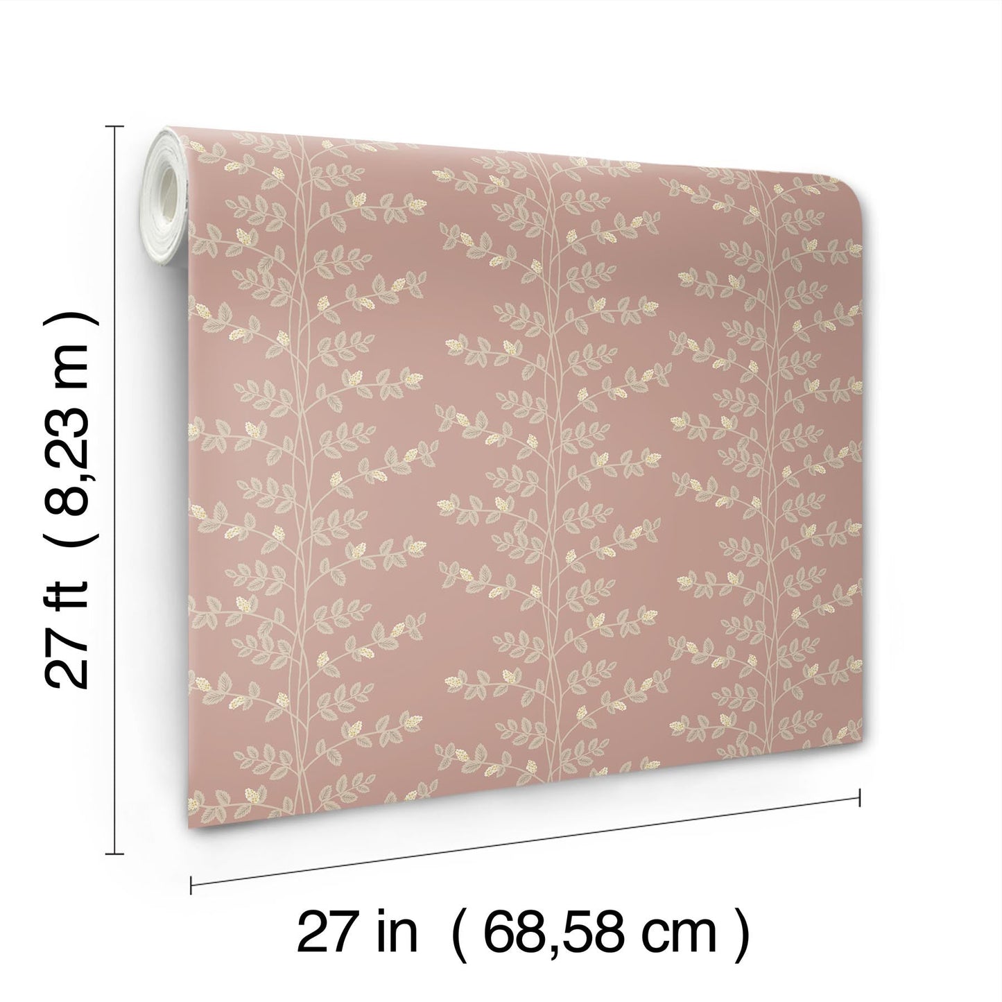 Rifle Paper Co Climbing Vine Wallpaper - Rose