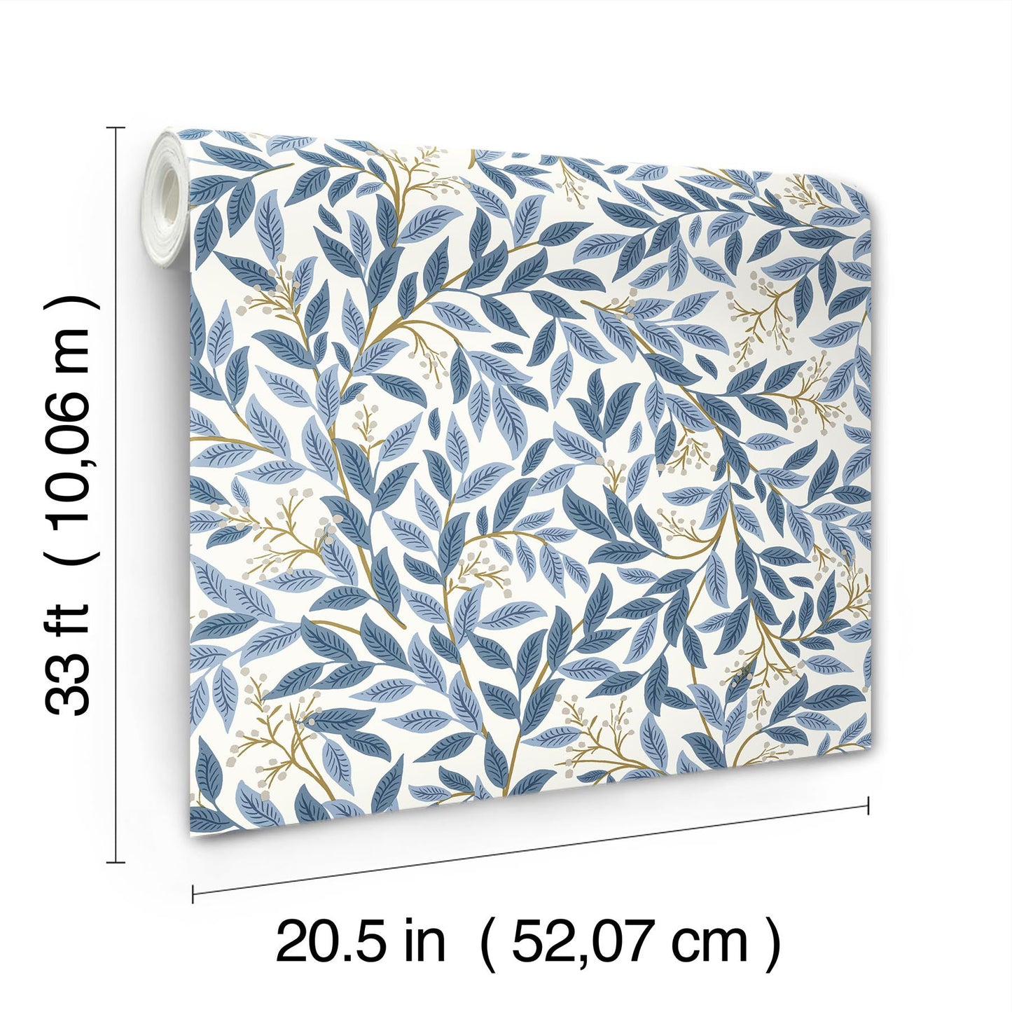 Rifle Paper Co Willowberry Wallpaper - Blue & White