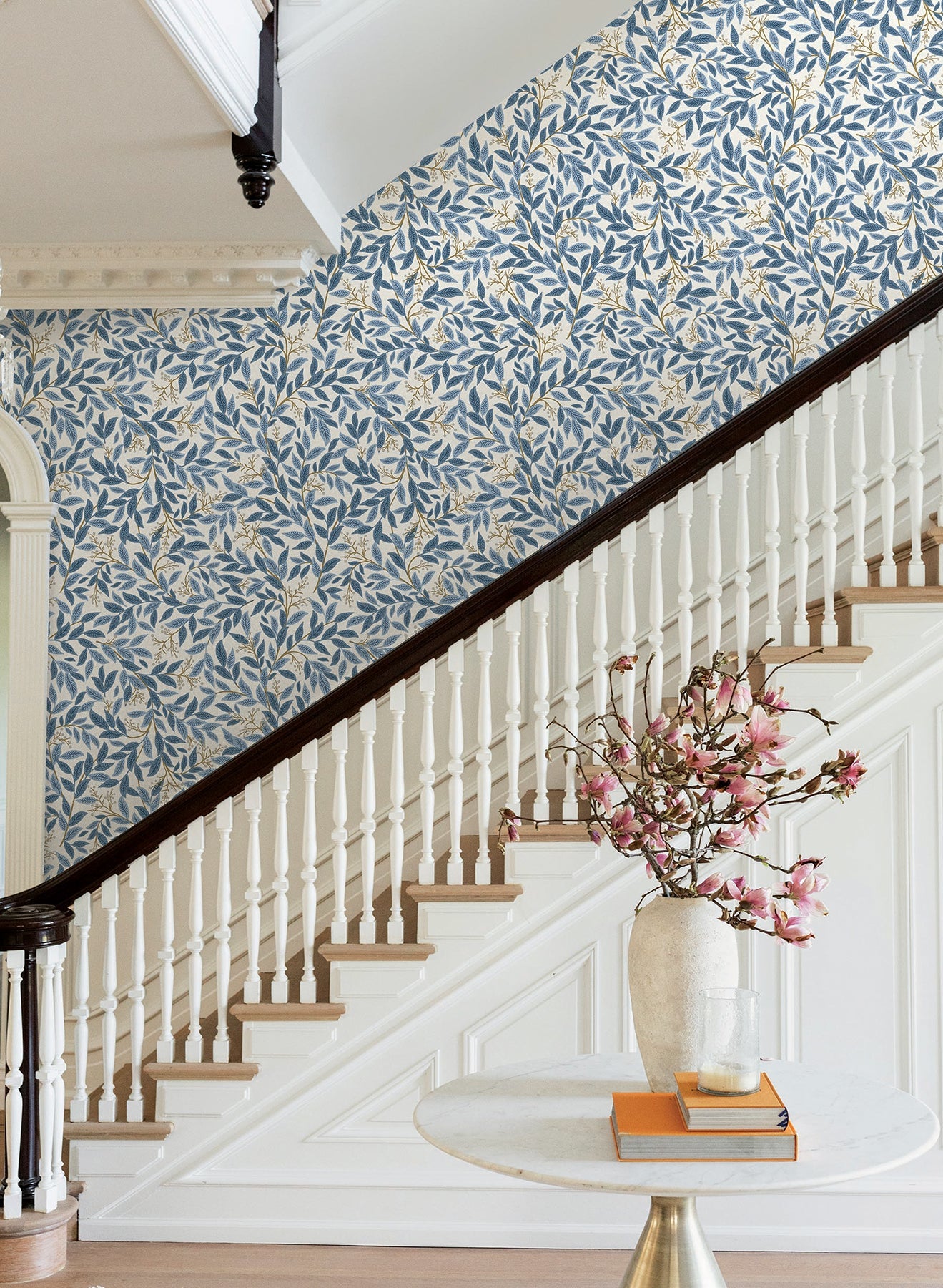 Rifle Paper Co Willowberry Wallpaper - Blue & White