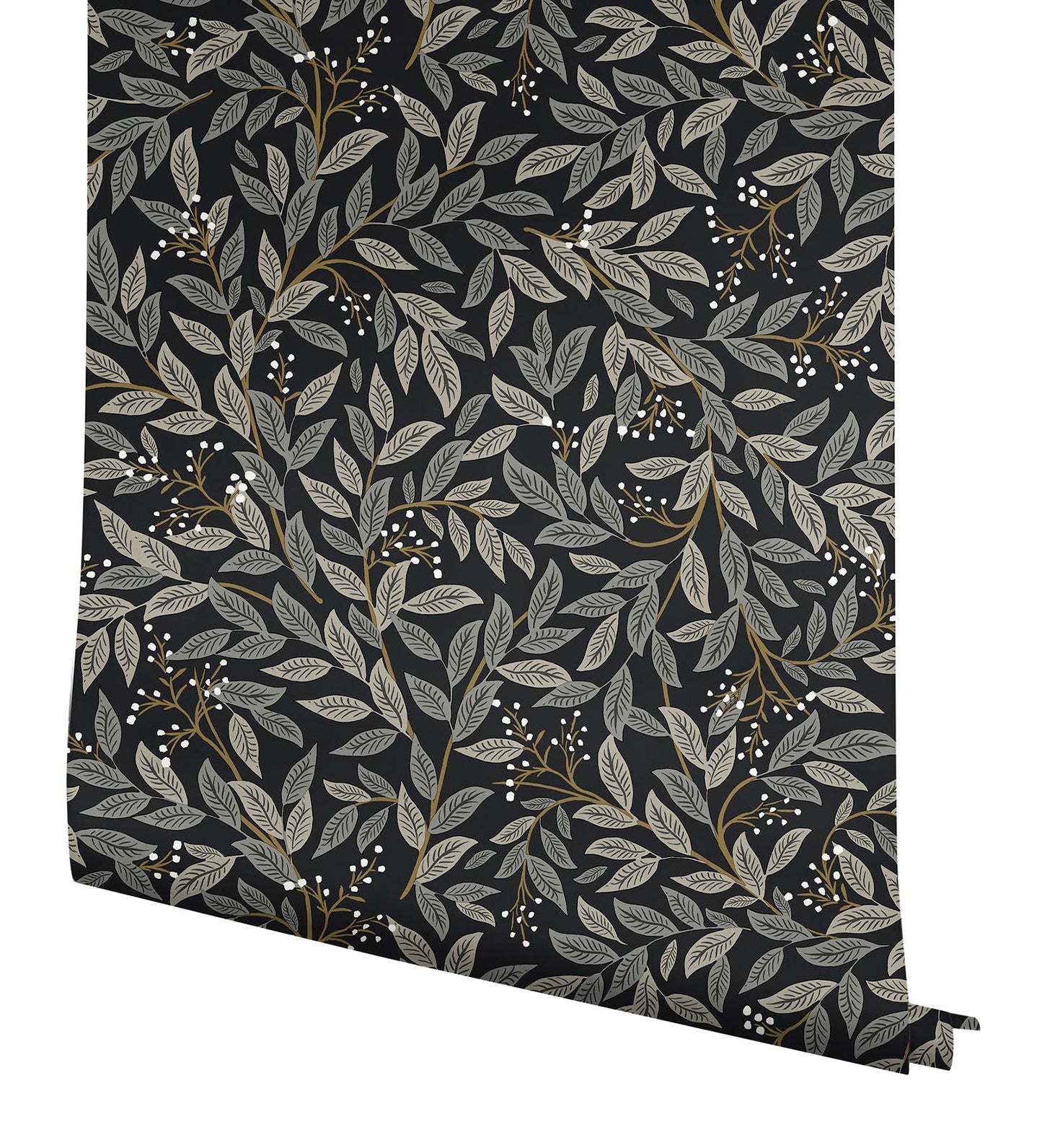 Rifle Paper Co Willowberry Wallpaper - Black