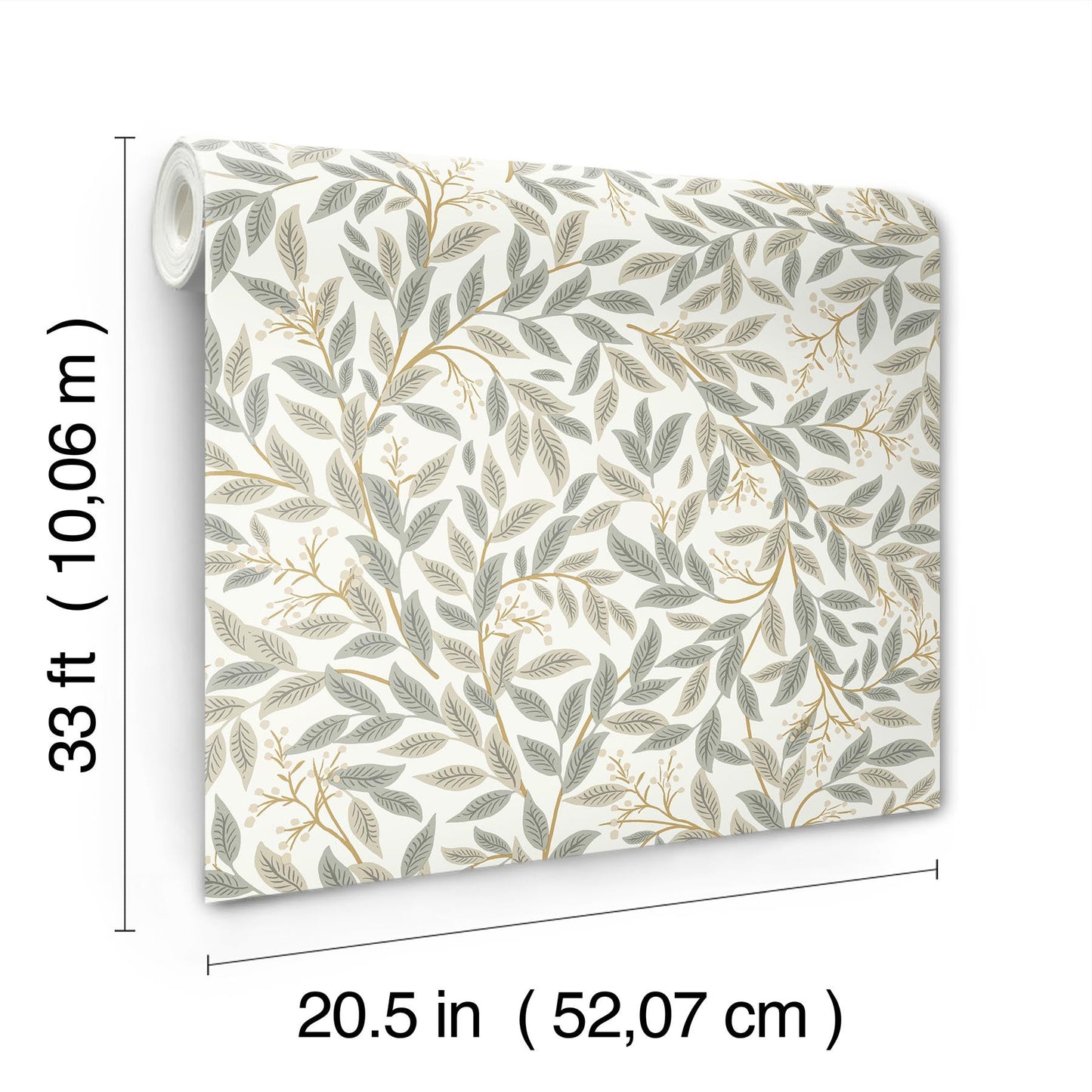 Rifle Paper Co Willowberry Wallpaper - Linen & White