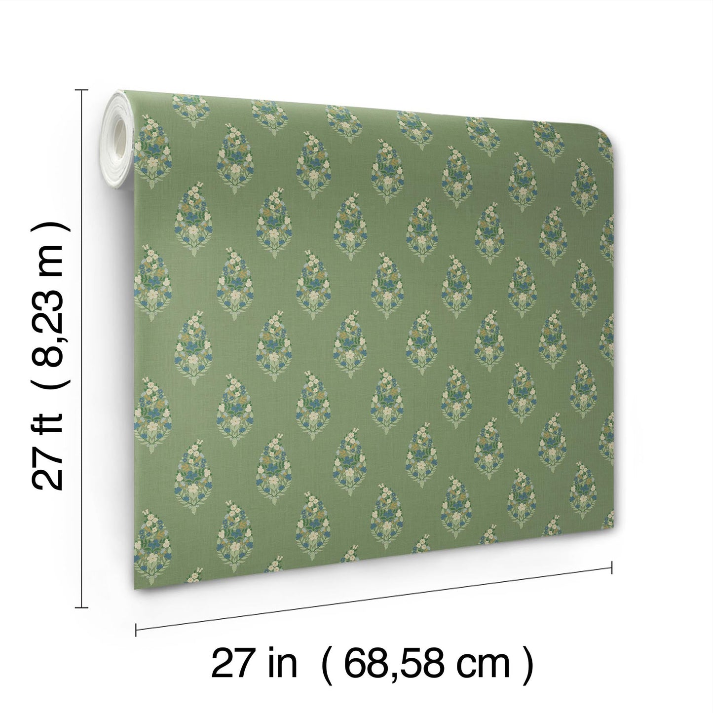 Rifle Paper Co Paisley Wallpaper - Green