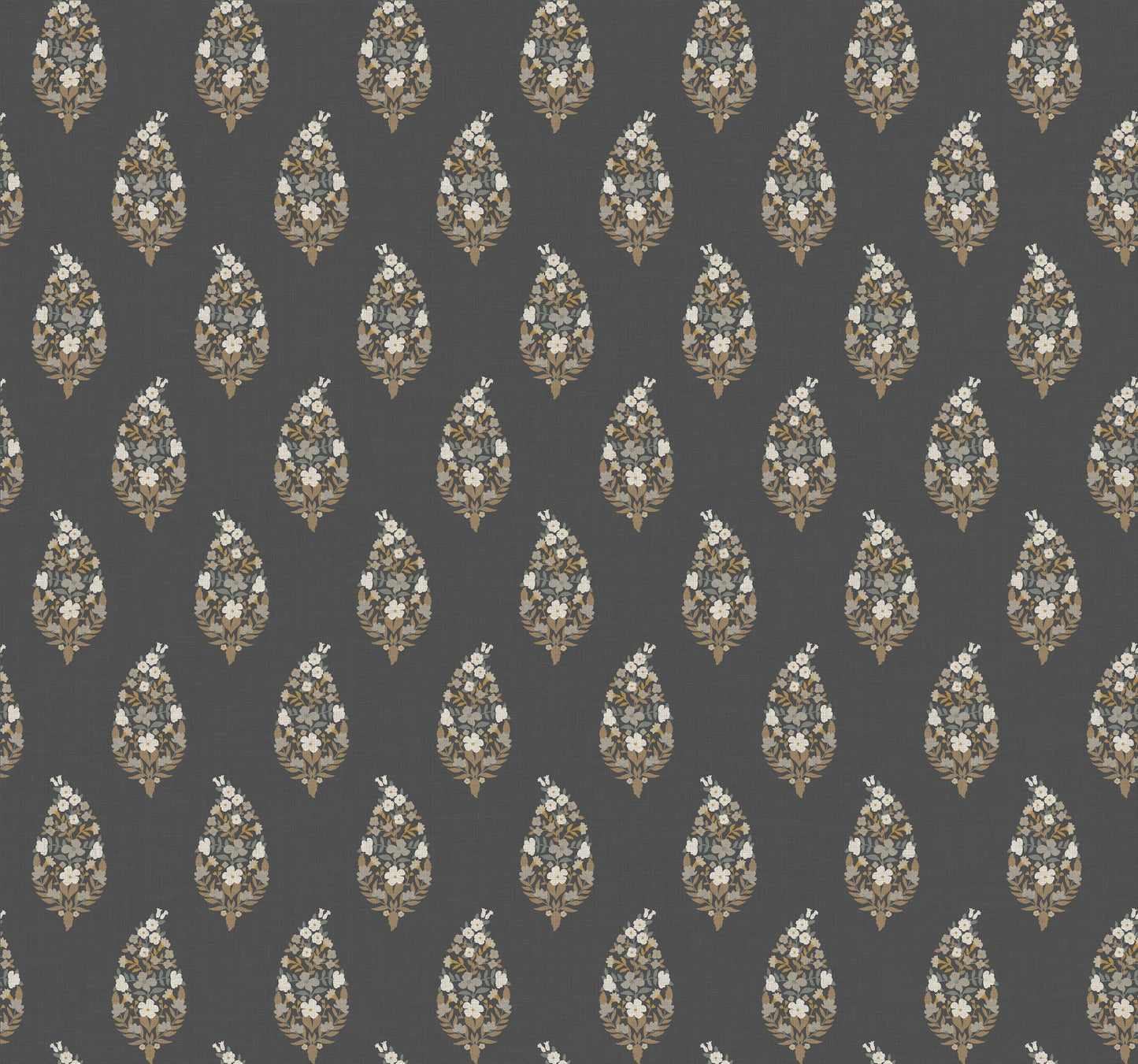 Rifle Paper Co Paisley Wallpaper - Black