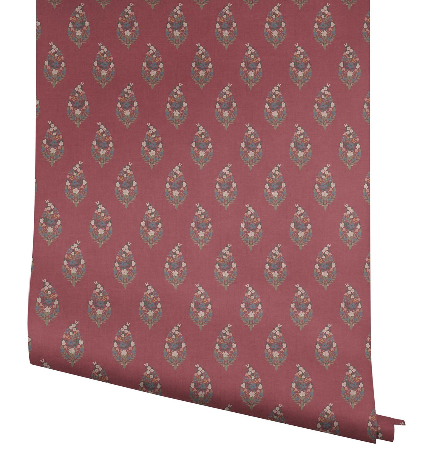 Rifle Paper Co Paisley Wallpaper - Burgundy