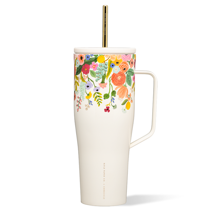 Rifle Paper Co x Corkcicle Cold Cup XL - Garden Party Cream