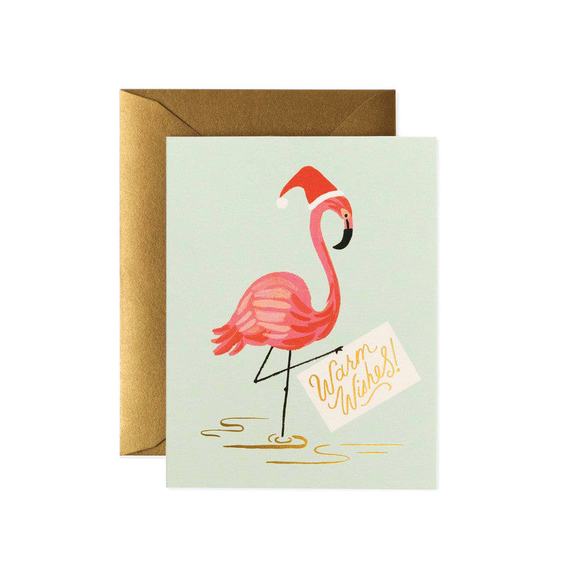 Rifle Paper Co Card - Holiday Flamingo