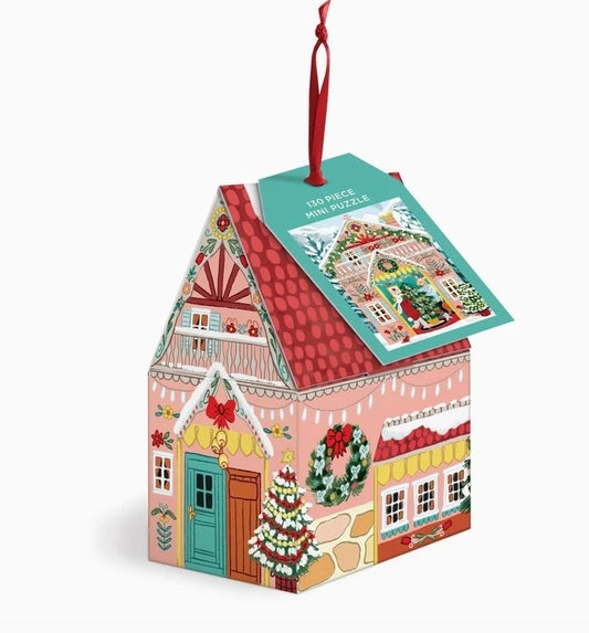 Swiss Chalet Puzzle Ornament