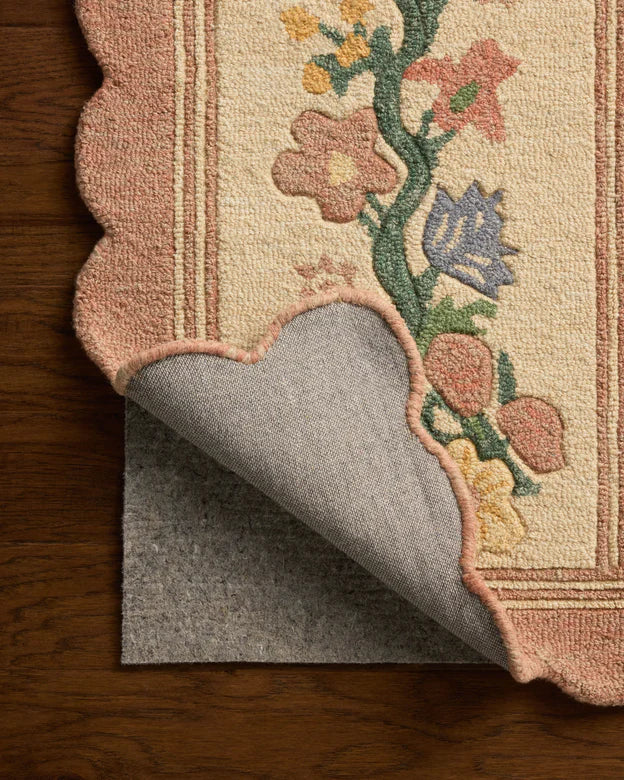 Rifle Paper Co x Loloi Thistle Rug - Blush