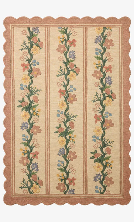 Rifle Paper Co x Loloi Thistle Rug - Blush