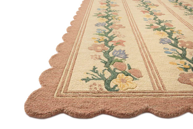 Rifle Paper Co x Loloi Thistle Rug - Blush