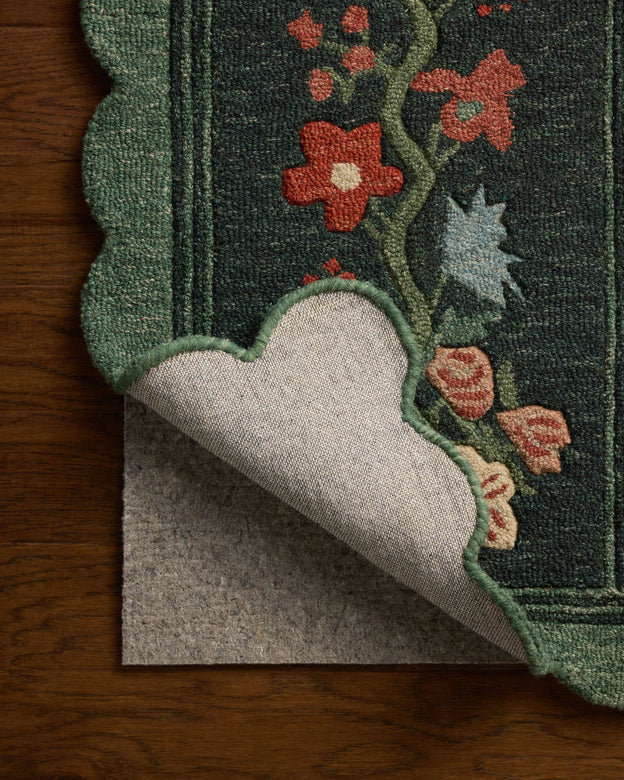Rifle Paper Co x Loloi Thistle Rug - Forest