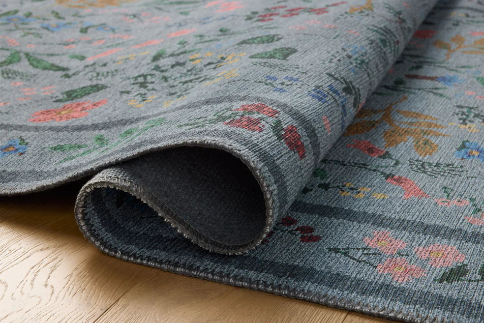 Rifle Paper Co x Loloi Wildwood Rug - Blue