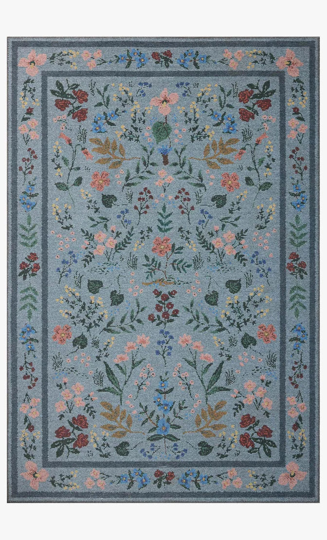 Rifle Paper Co x Loloi Wildwood Rug - Blue