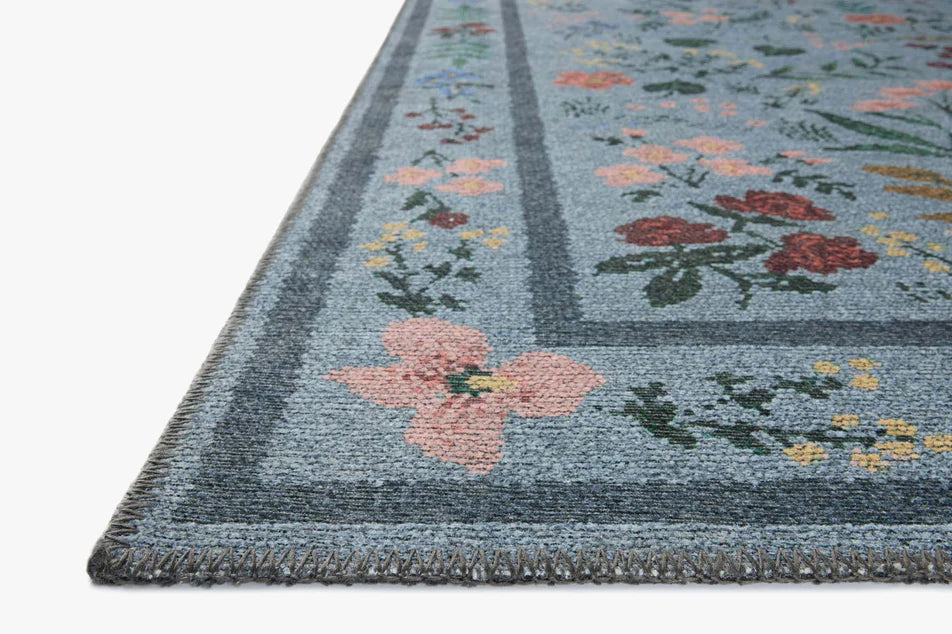 Rifle Paper Co x Loloi Wildwood Rug - Blue