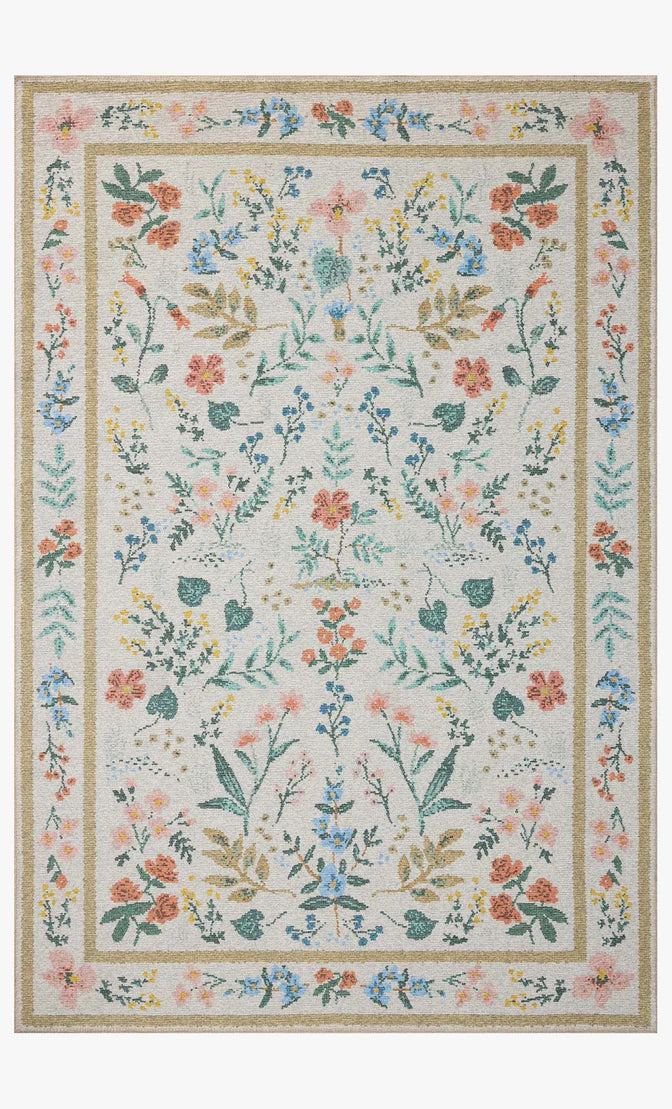 Rifle Paper Co x Loloi Wildwood Rug - Cream