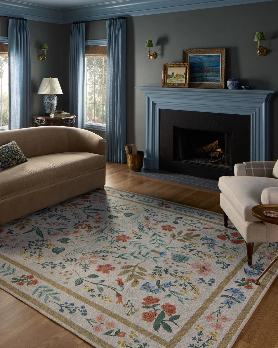 Rifle Paper Co x Loloi Wildwood Rug - Cream