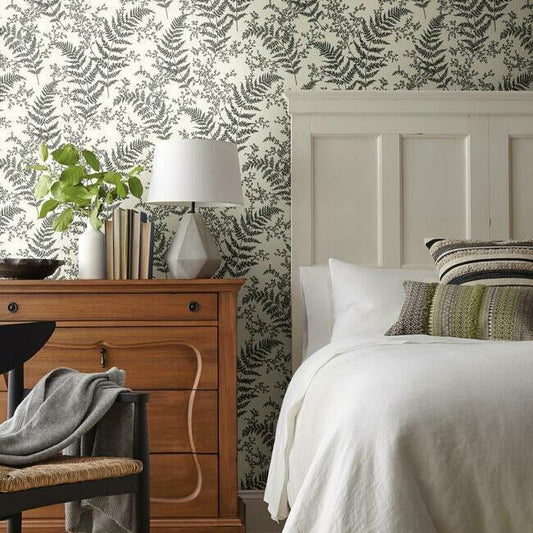 Magnolia Home Forest Fern Wallpaper - Grey