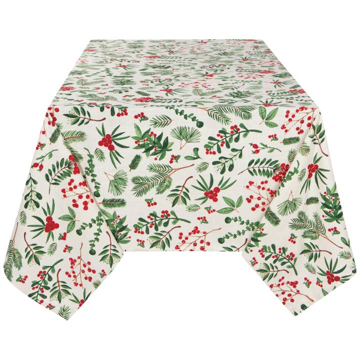 Winterberry Christmas Tablecloth - 60" x 90"