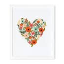 Rifle Paper Co 8x10 Art Print - Floral Heart