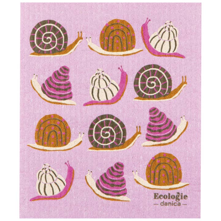 Swedish Dishcloth - Snails
