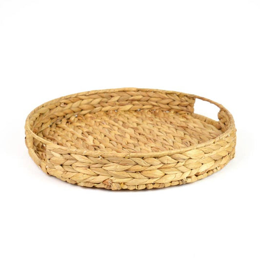 Woven Round Tray - Natural