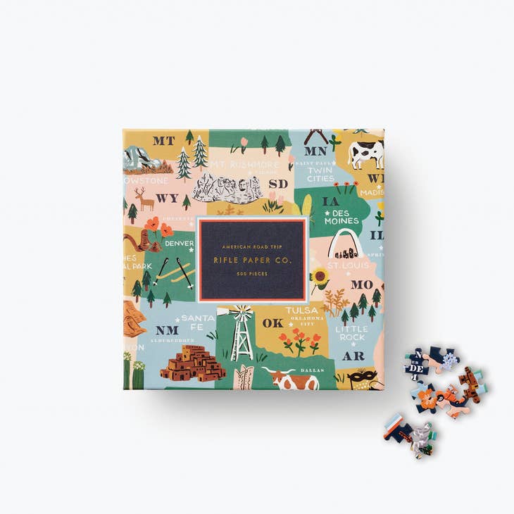 Rifle Paper Co Puzzle - American Road Trip