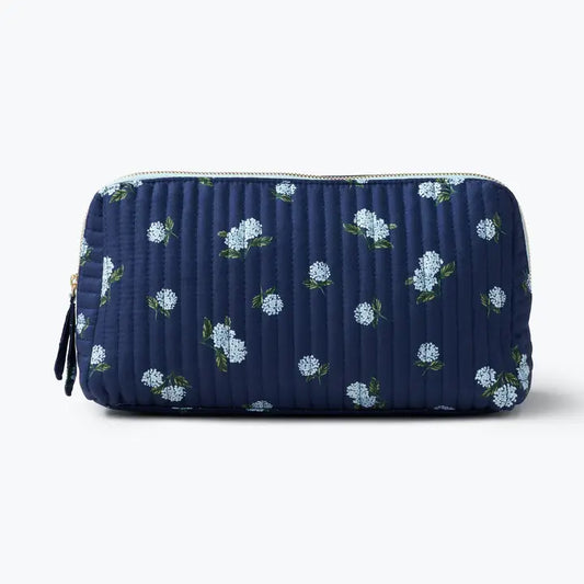 Rifle Paper Co Quilted Large Cosmetic Pouch - Ditsy Hydrangea