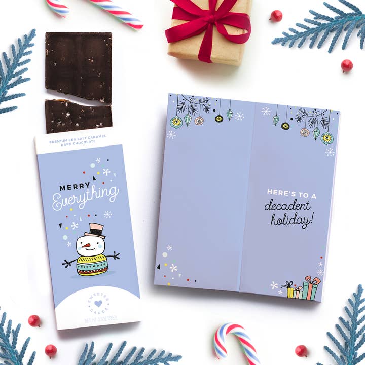 Chocolate-Filled Card - Merry Everything