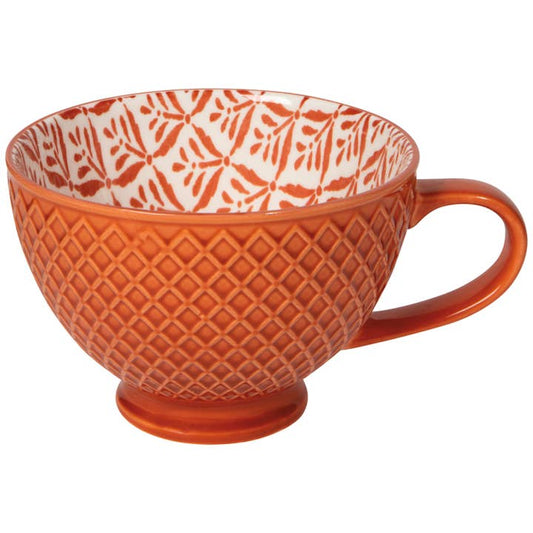 Latte Mug - Copper Leaves