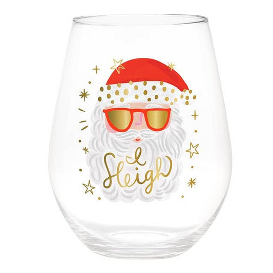 Jumbo Wine Glass - I Sleigh