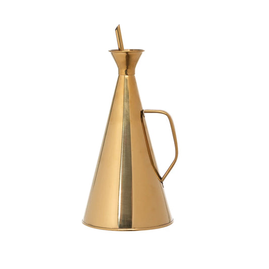 Stainless Steel Oil Cruet - Gold