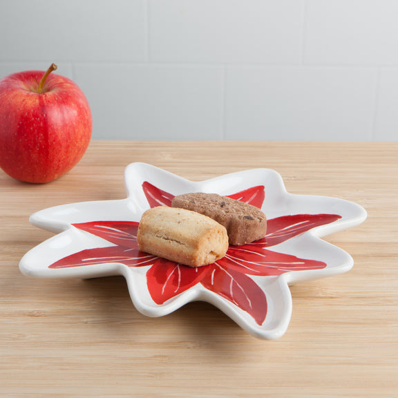 Shaped Dish - Poinsettia