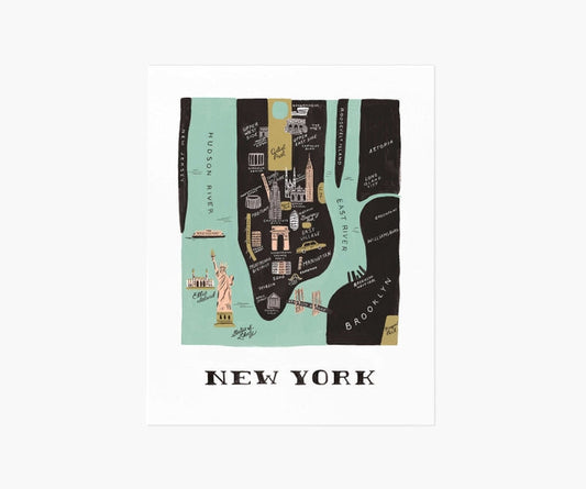 Rifle Paper Co 11x14 Art Print - Manhattan