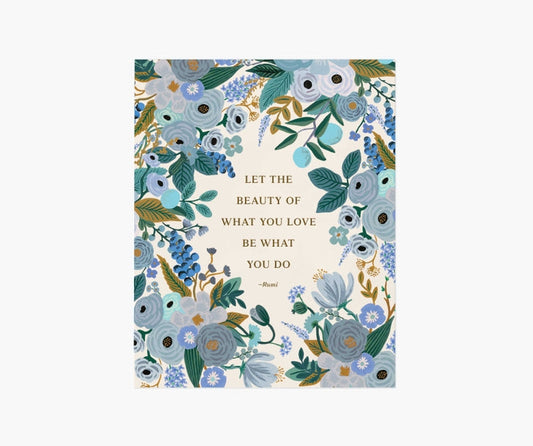 Rifle Paper Co 11x14 Art Print - Rumi Quote